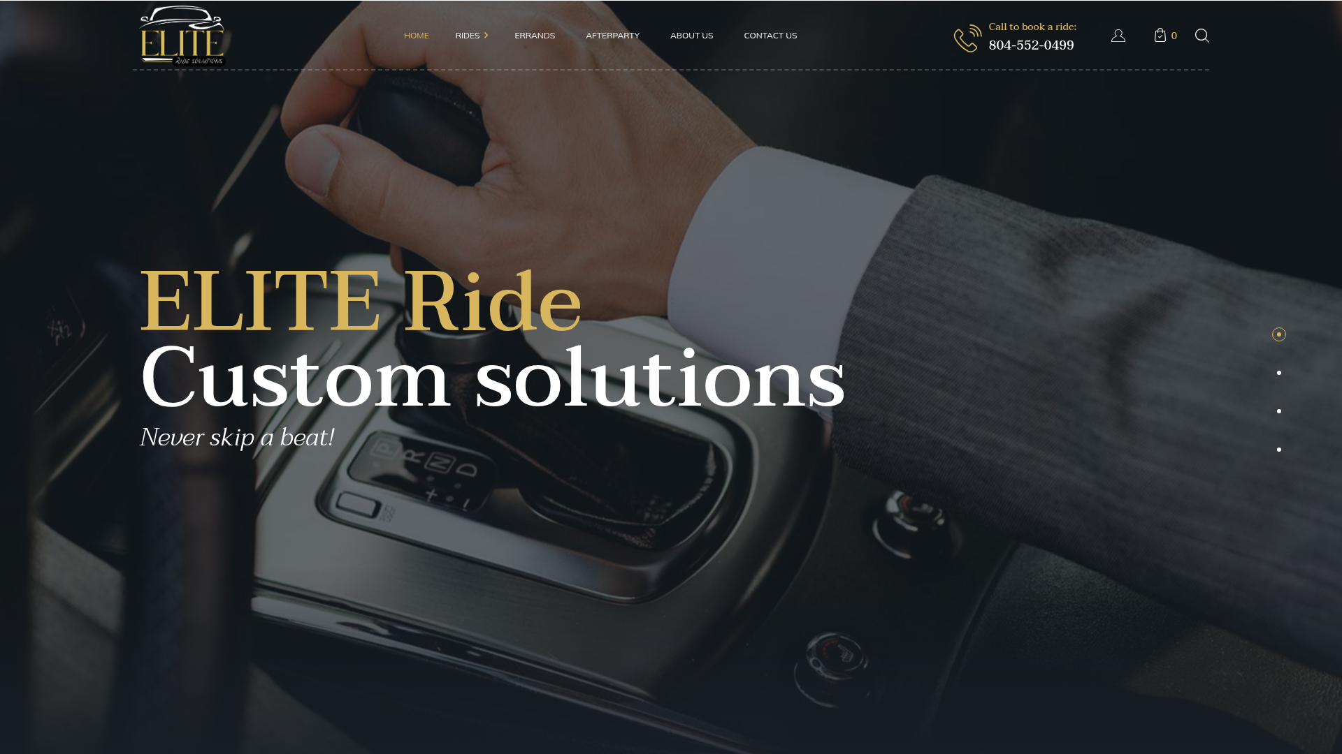 Elite Ride Solutions website preview